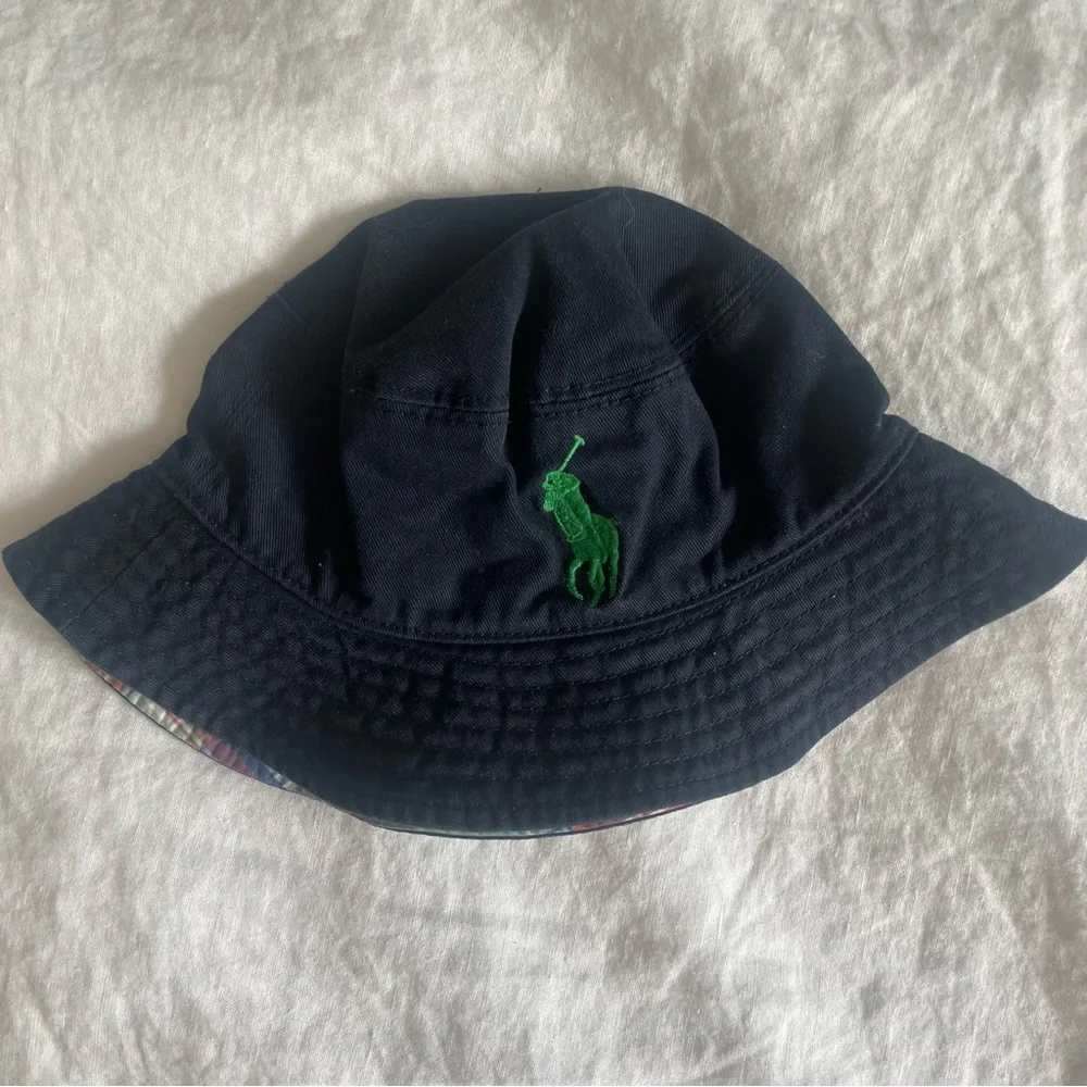 3 for $30 | Polo Ralph Lauren Plaid Bucket Fisherman Hat | Reversible | 2yr—4yr - Picture 2 of 8
